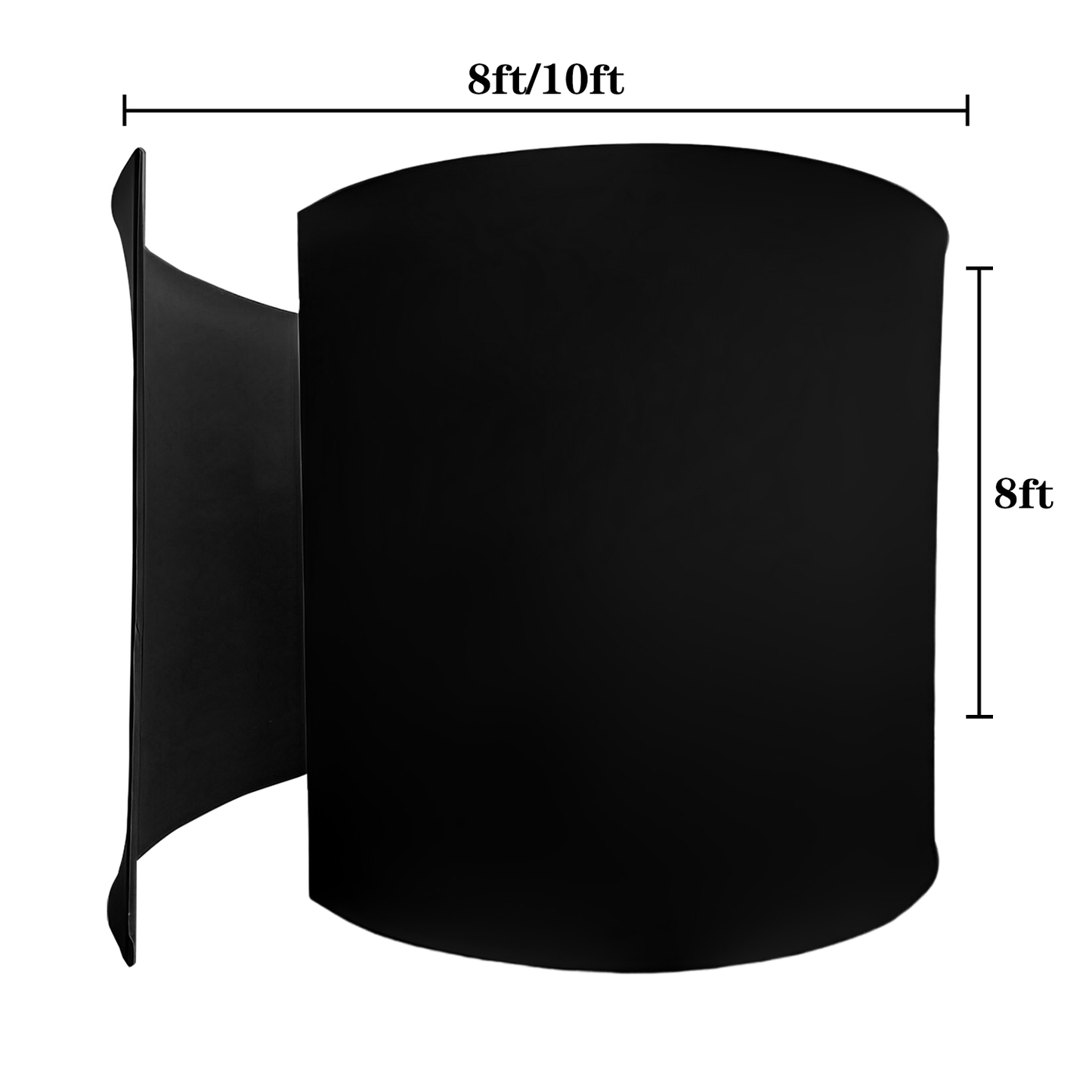 360 Photobooth Backdrop Photo Booth Enclosure Wall Backdrops Customized Logo 10FT Video Selfie Rotating Background with 32 PCS LED Light Stand for Rental Wedding Party