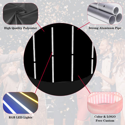 Portable Photo Booth Enclosure Tent for Weddings Parties Events Birthday Shows Bars