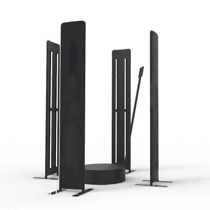 360 Photobooth Backdrop Photo Booth Enclosure Wall 3FT Backdrops Customized Logo Video Selfie Rotating Background with 24 PCS LED Light Screen Stand for Rental Wedding Party