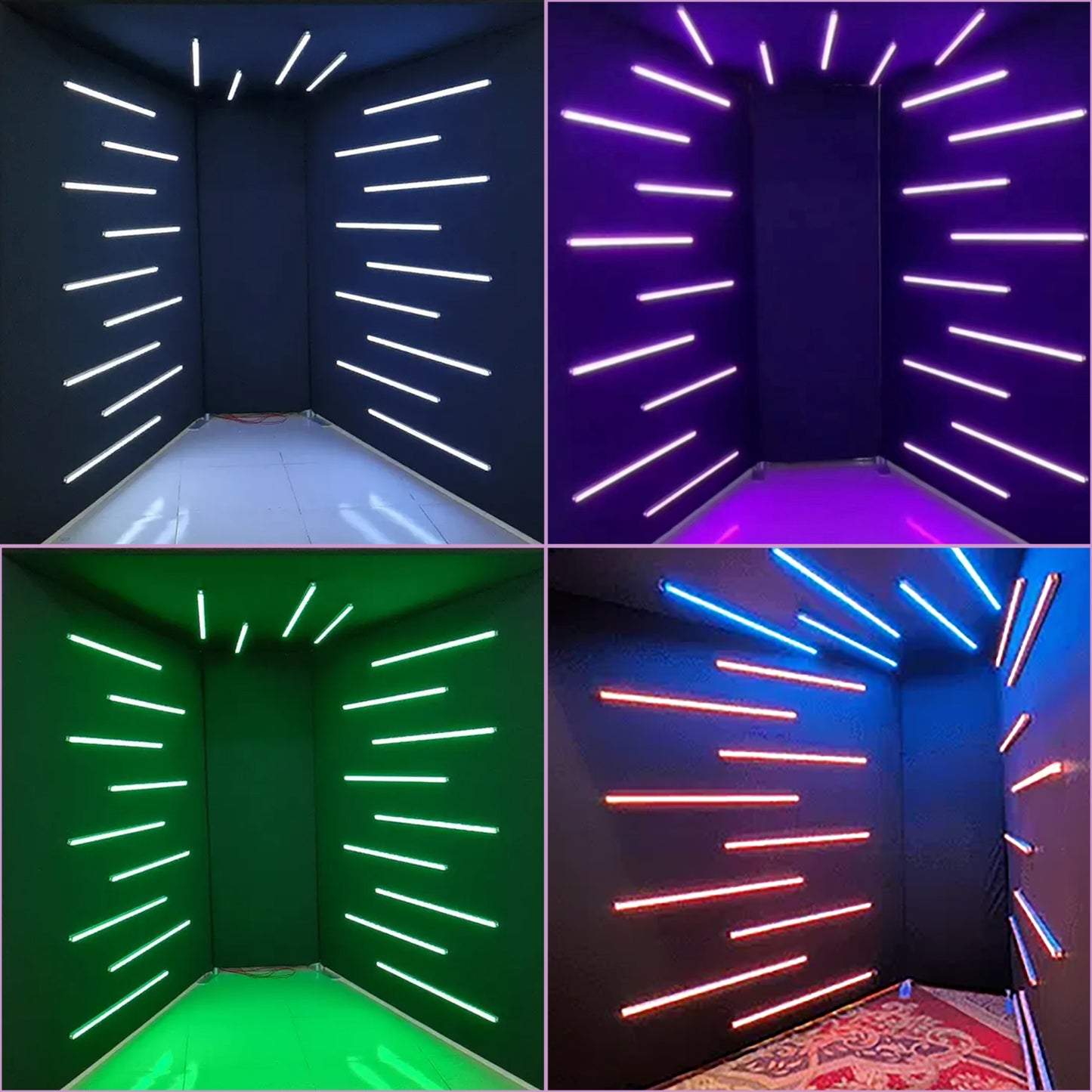 Photobooth Backdrop Photo Booth Enclosure Wall Backdrops Customized Logo 8FT Video Selfie Rotating Background with 23 PCS LED Light Stand for Rental Wedding Party