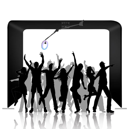 Automatic 360 Spin Camera Booth Sky 360 Photo Booth Machine Remote Control Free Custom Logo Overhead 360 Slow Motion Photo Booth for 7-15 Persons